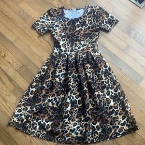 LuLaRoe leopard print Amelia dress